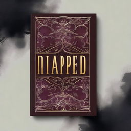 Design a book cover for a novel titled 'Trapped'