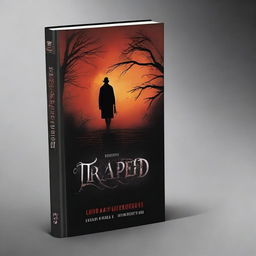 Design a book cover for a novel titled 'Trapped'