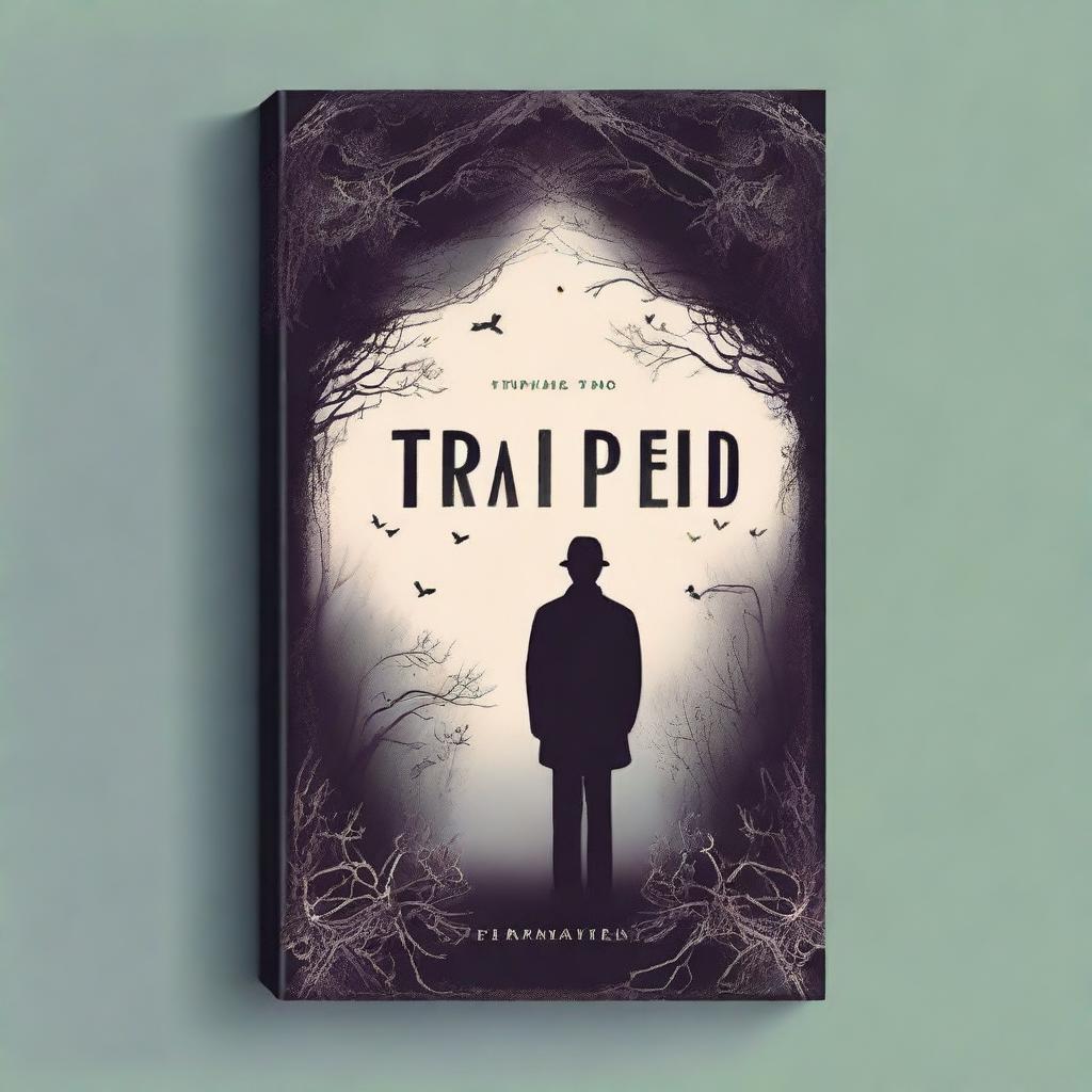 Create a book cover for a novel titled 'Trapped'