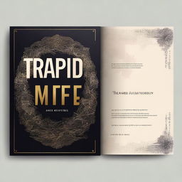 Create a book cover for a novel titled 'Trapped'