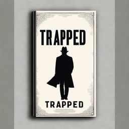 Design a book cover for a novel titled 'Trapped'