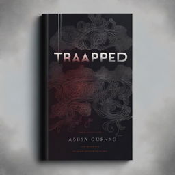 Design a book cover for a novel titled 'Trapped'