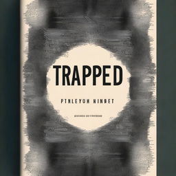 Design a book cover for a novel titled 'Trapped'