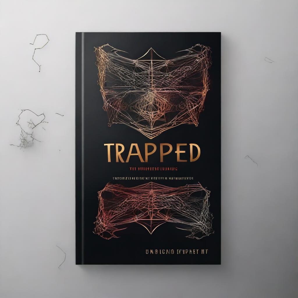 Design a book cover for a novel titled 'Trapped'