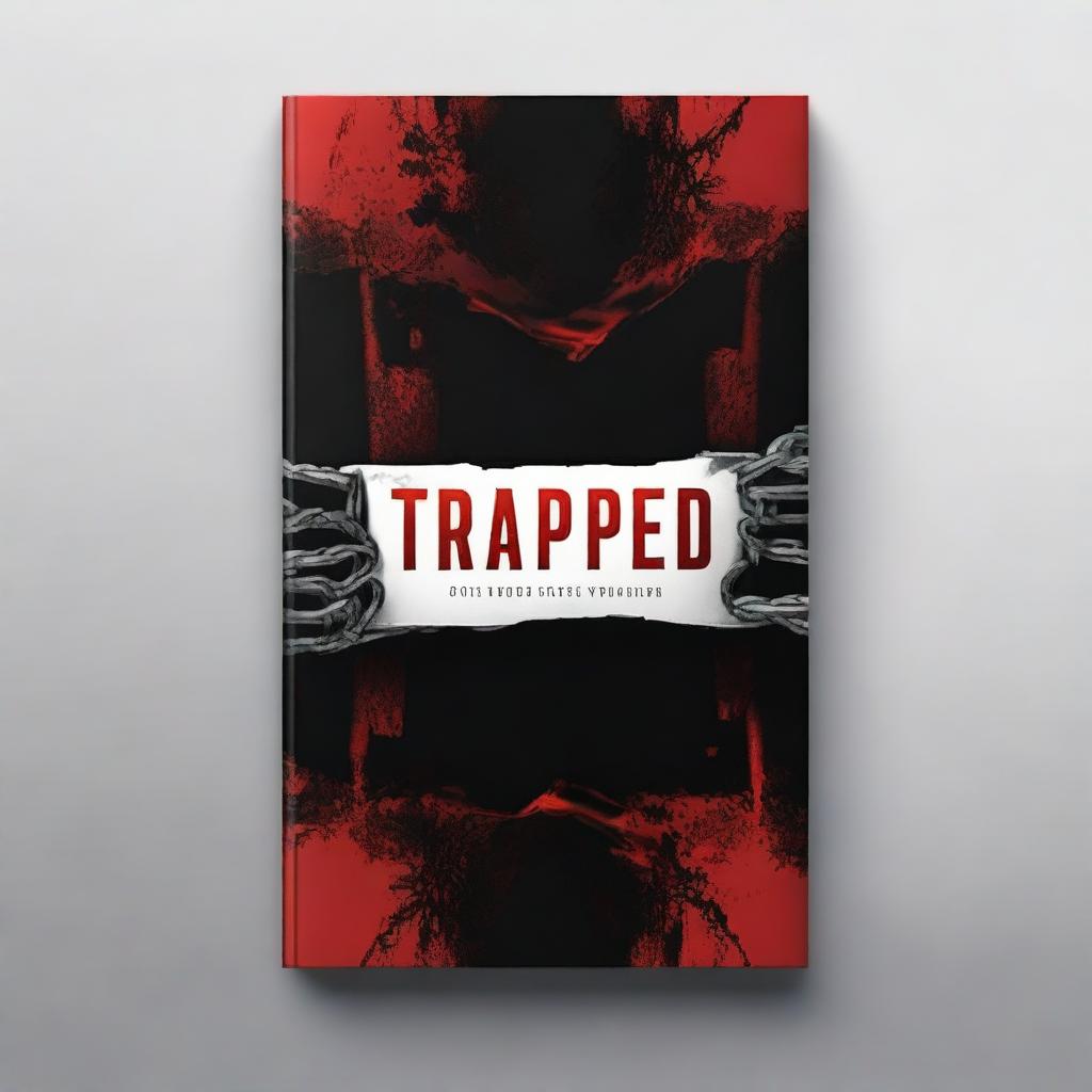 Create a book cover for a novel titled 'Trapped'