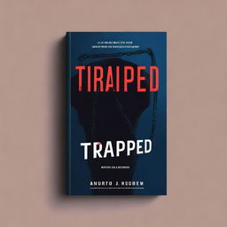 Create a book cover for a novel titled 'Trapped'