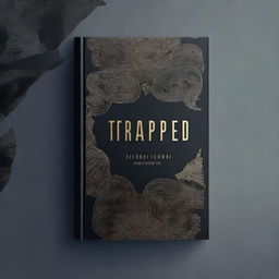 Design a book cover for a novel titled 'Trapped'