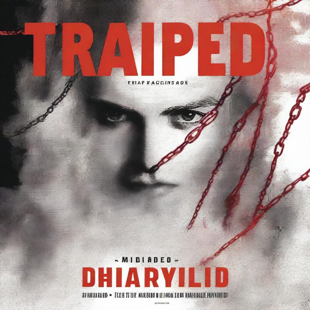 Create a book cover for a novel titled 'Trapped'