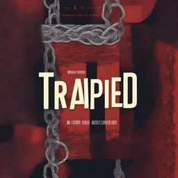 Create a book cover for a novel titled 'Trapped'