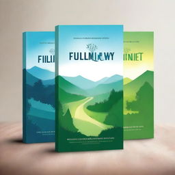 Create a series of captivating book covers for a book titled 'The Pathway to Fulfillment'