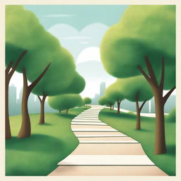 Create a series of professional and respectable images depicting pathways that symbolize the journey to fulfillment, suitable for a book cover titled 'The Pathway to Fulfillment'