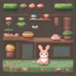 Crea una imagen de una cobaya en estilo pixel art