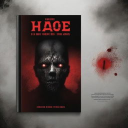 Create a dark book cover with a horror theme