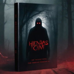 Create a dark book cover with a horror theme