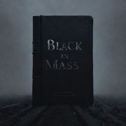 Visualize an eerie, dark and striking image, showcasing 'Black Mass' as a book title in gothic font against a foggy, twilight backdrop.