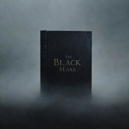 Visualize an eerie, dark and striking image, showcasing 'Black Mass' as a book title in gothic font against a foggy, twilight backdrop.