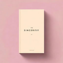 An elegant book cover featuring the title 'The Art of Sincerity'