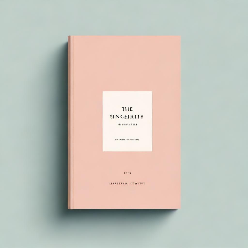 An elegant book cover featuring the title 'The Art of Sincerity'