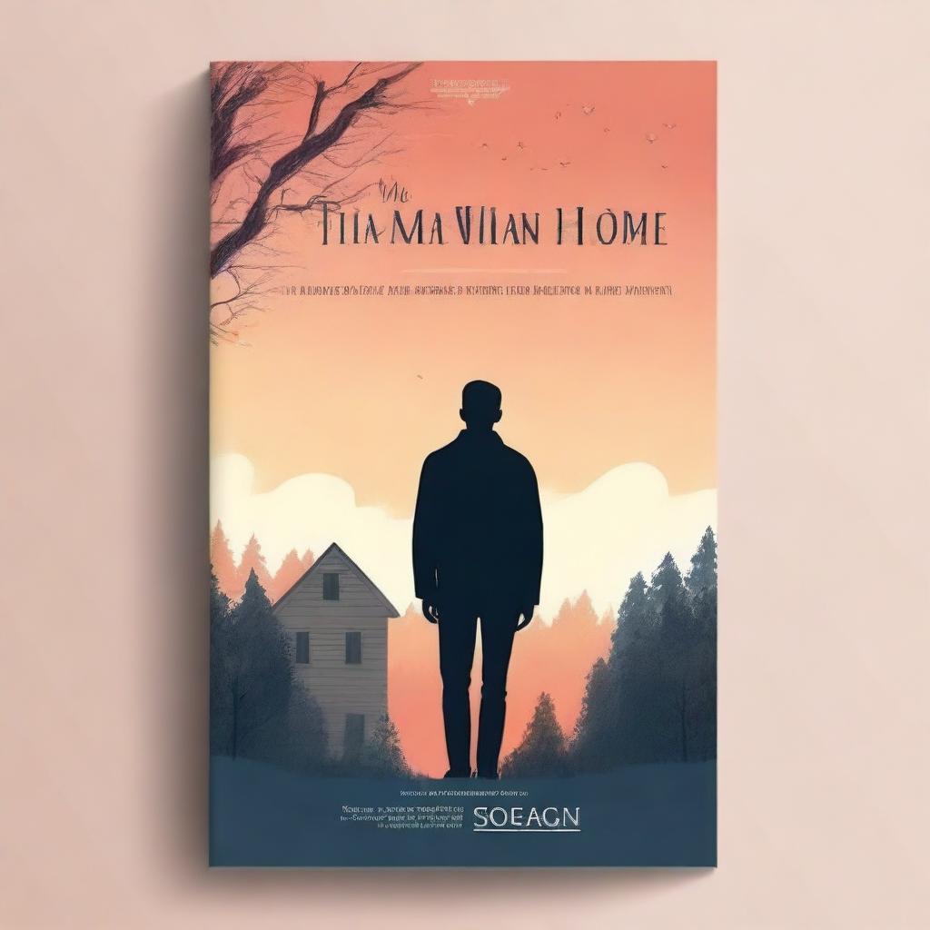 Create a book cover for a novel titled 'The Man Who Is My Home'