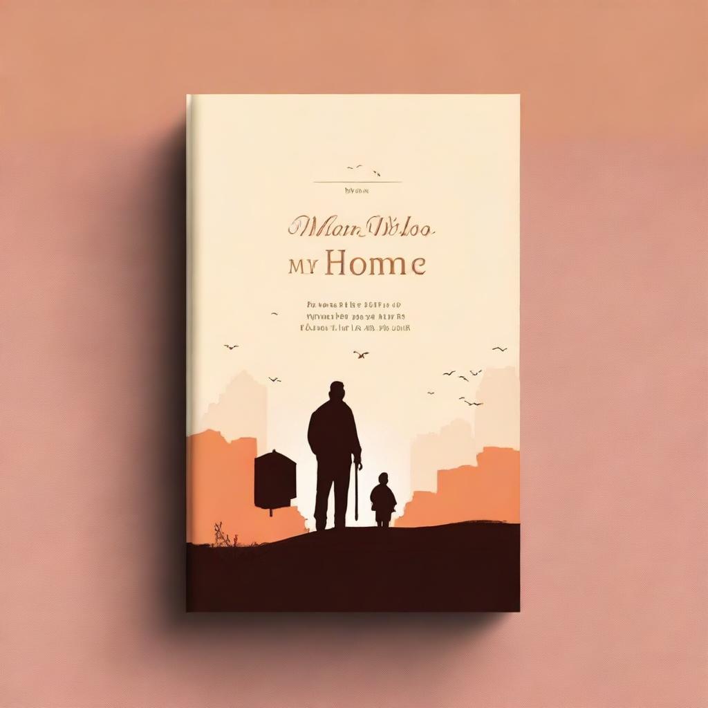 Design a book cover for a novel titled 'The Man Who Is My Home'