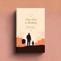 Design a book cover for a novel titled 'The Man Who Is My Home'