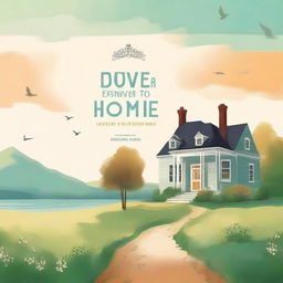 Create a book cover for a novel titled 'A Place to Come Home Without Doubt'