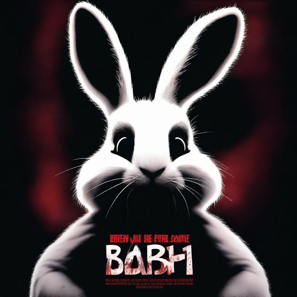 A horror-themed Easter bunny movie poster