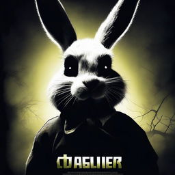 A horror-themed Easter bunny movie poster