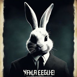 A horror-themed Easter bunny movie poster