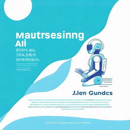 Create a book cover titled 'Mastering AI for Remote Jobs and Freedom' with the subtitle 'Your Guide to Learning AI and Achieving Independence'