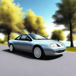 Create an image of a 1996 Renault Esparce coupé