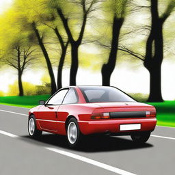 Create an image of a 1996 Renault Esparce coupé