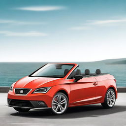 Create an image of a Seat Leon cabriolet 4x4