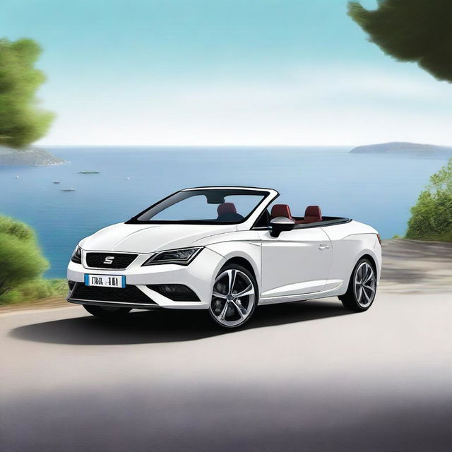 Create an image of a Seat Leon cabriolet 4x4