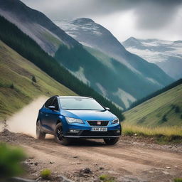 A Seat Leon MK2 modified for off-road driving