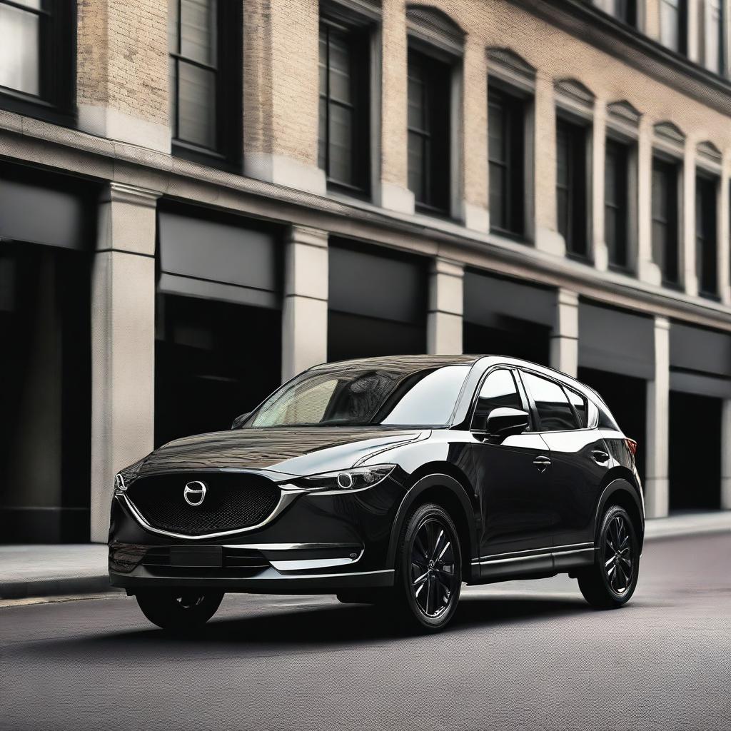 A sleek and stylish Mazda CX-5 100th years anniversary edition with a blacked-out roof