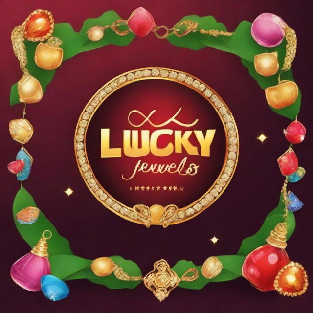 Create a vibrant and eye-catching advertisement with the slogan 'Join Lucky Jewels'