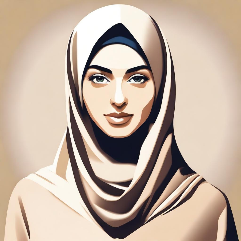 Create an image of a woman wearing a hijab