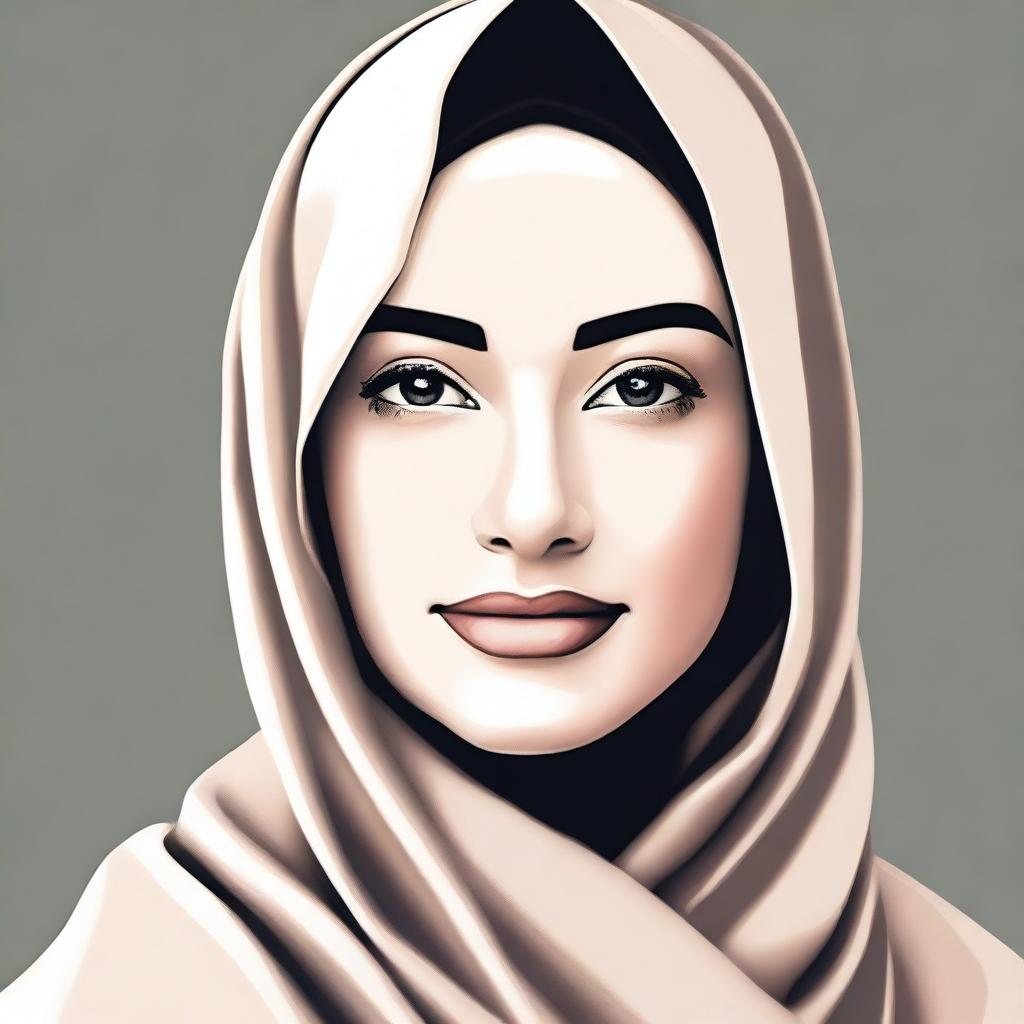 Create an image of a woman wearing a hijab