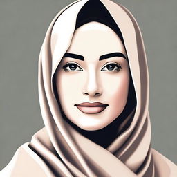 Create an image of a woman wearing a hijab