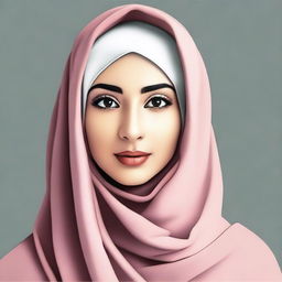 Create an image of a woman wearing a hijab