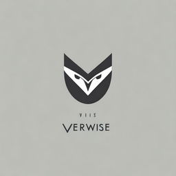 A sleek and modern logo for a clothing company called 'VeryWise'