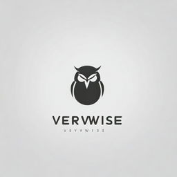 A sleek and modern logo for a clothing company called 'VeryWise'