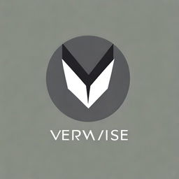 A sleek and modern logo for a clothing company called 'VeryWise'