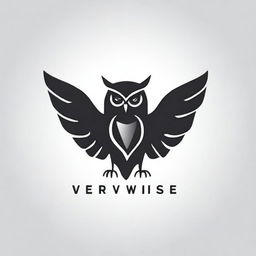 A sleek and modern logo for a clothing company called 'VeryWise'