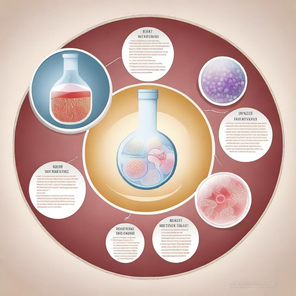 A detailed illustration depicting the concept of stem cells being used in integrative medicine