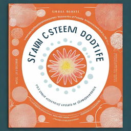 A book cover design featuring the concept of stem cells being used in integrative medicine