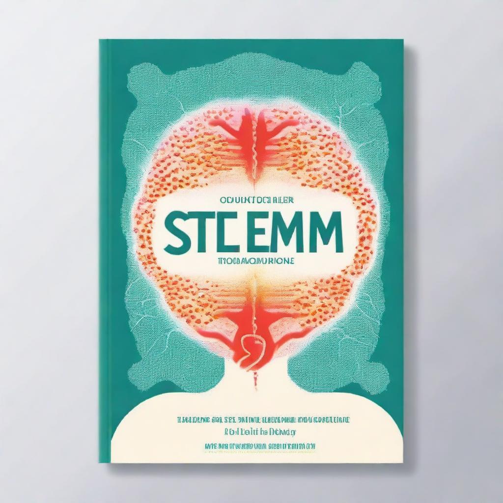 A book cover design featuring the concept of stem cells being used in integrative medicine