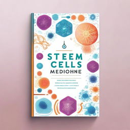 Create a book cover page for a book titled 'Stem Cells with Integrative Medicine'