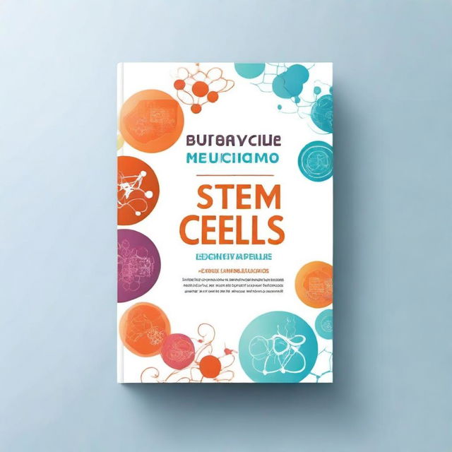 Create a book cover page for a book titled 'Stem Cells with Integrative Medicine'